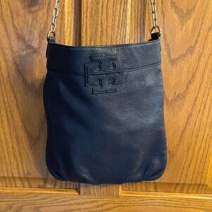 Tory Burch Navy Blue Leather Crossbody
